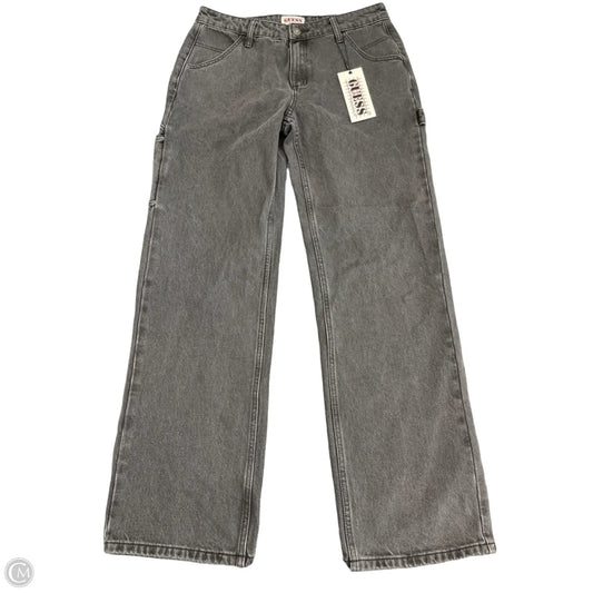 Jeans Straight By Guess In Black Denim, Size: 6