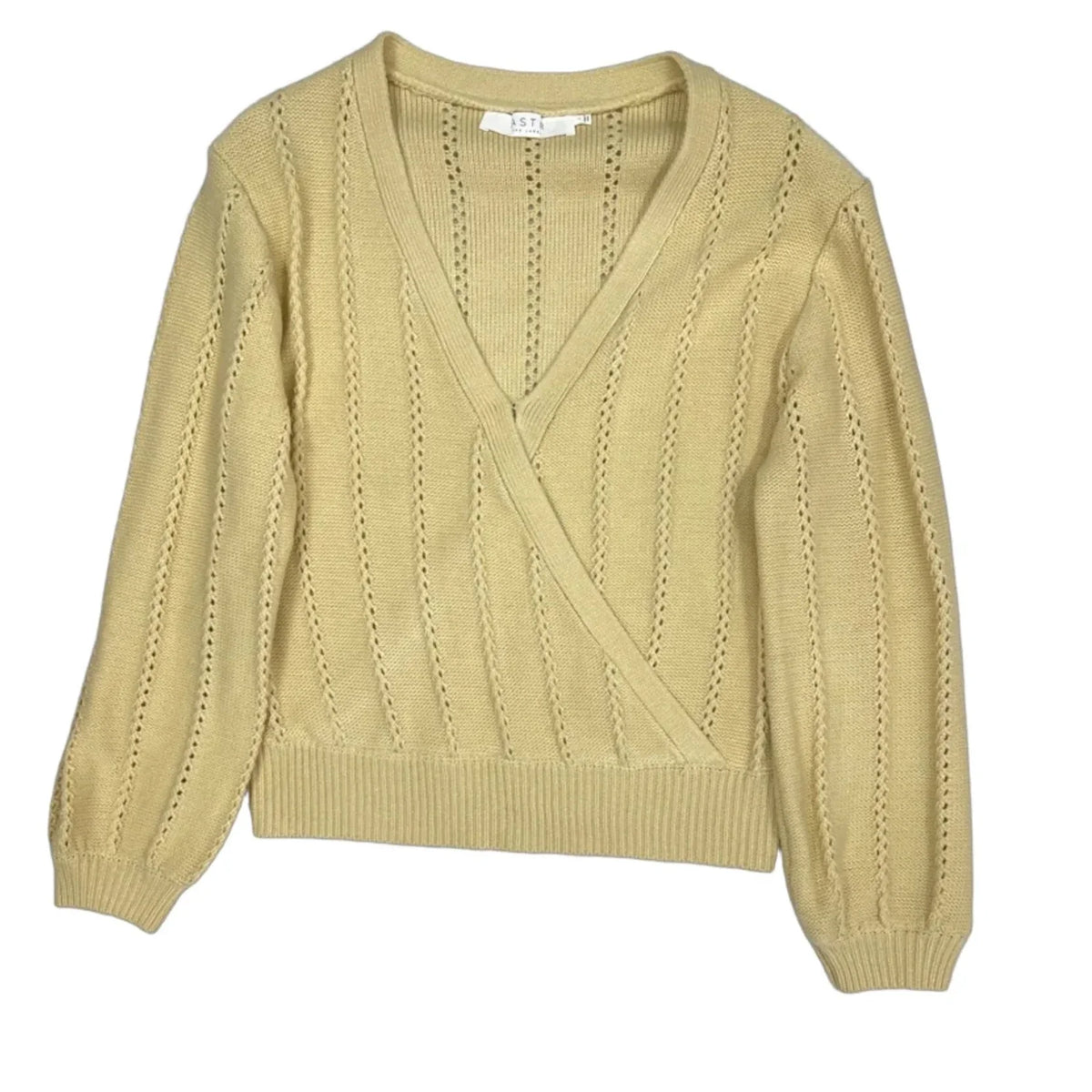 Sweater By Aston In Tan, Size: L
