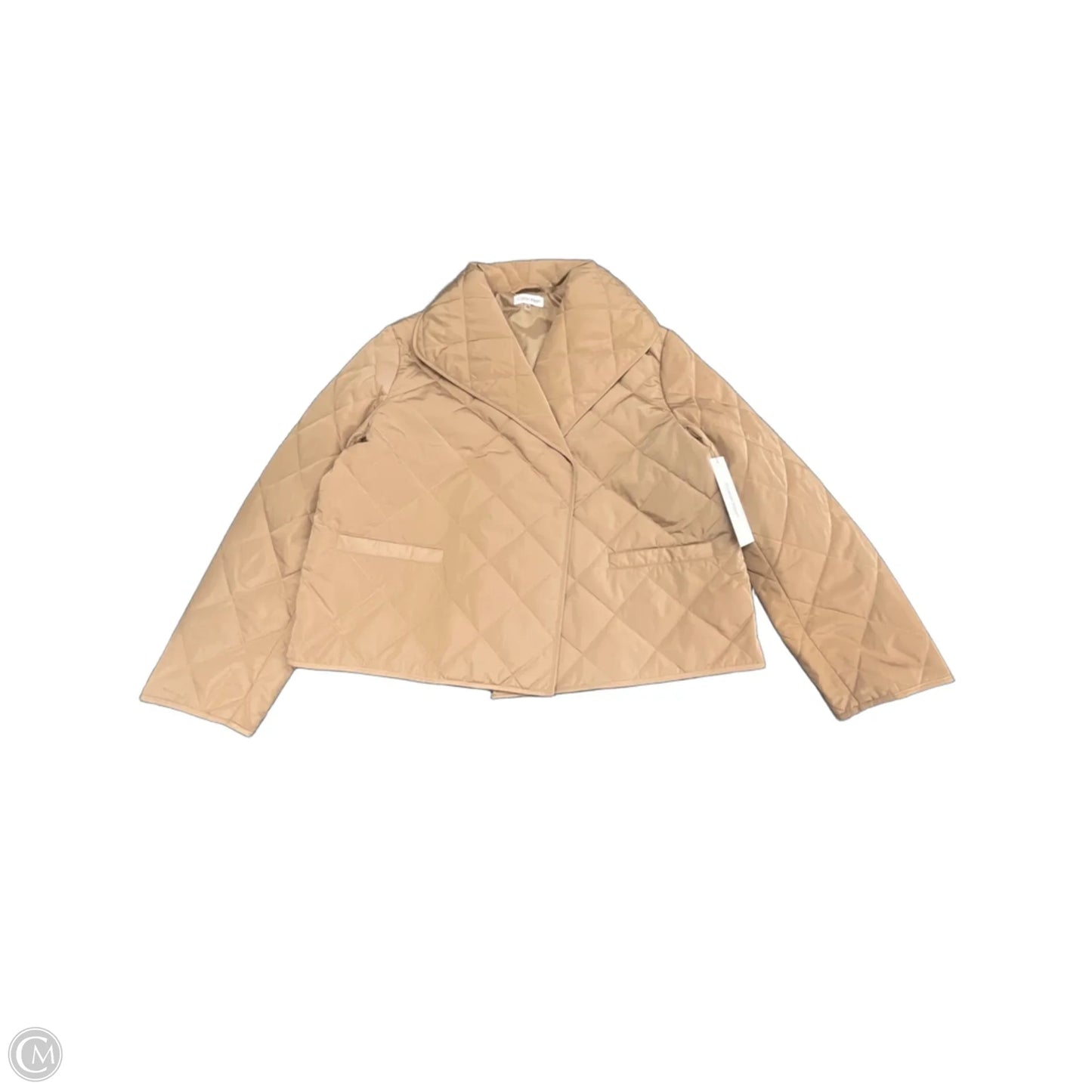 Jacket Puffer & Quilted By Calvin Klein In Tan, Size: Xl