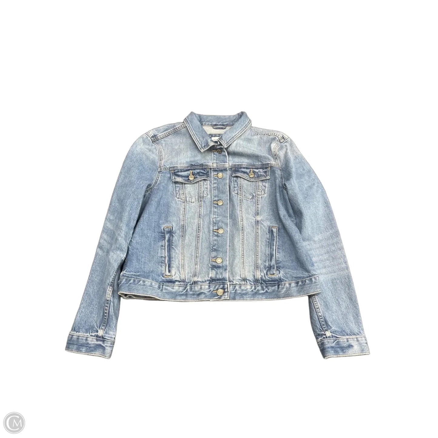 Jacket Denim By Loft In Blue Denim, Size: L