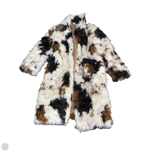 Coat Faux Fur & Sherpa By Anthropologie In Multi-colored, Size: L