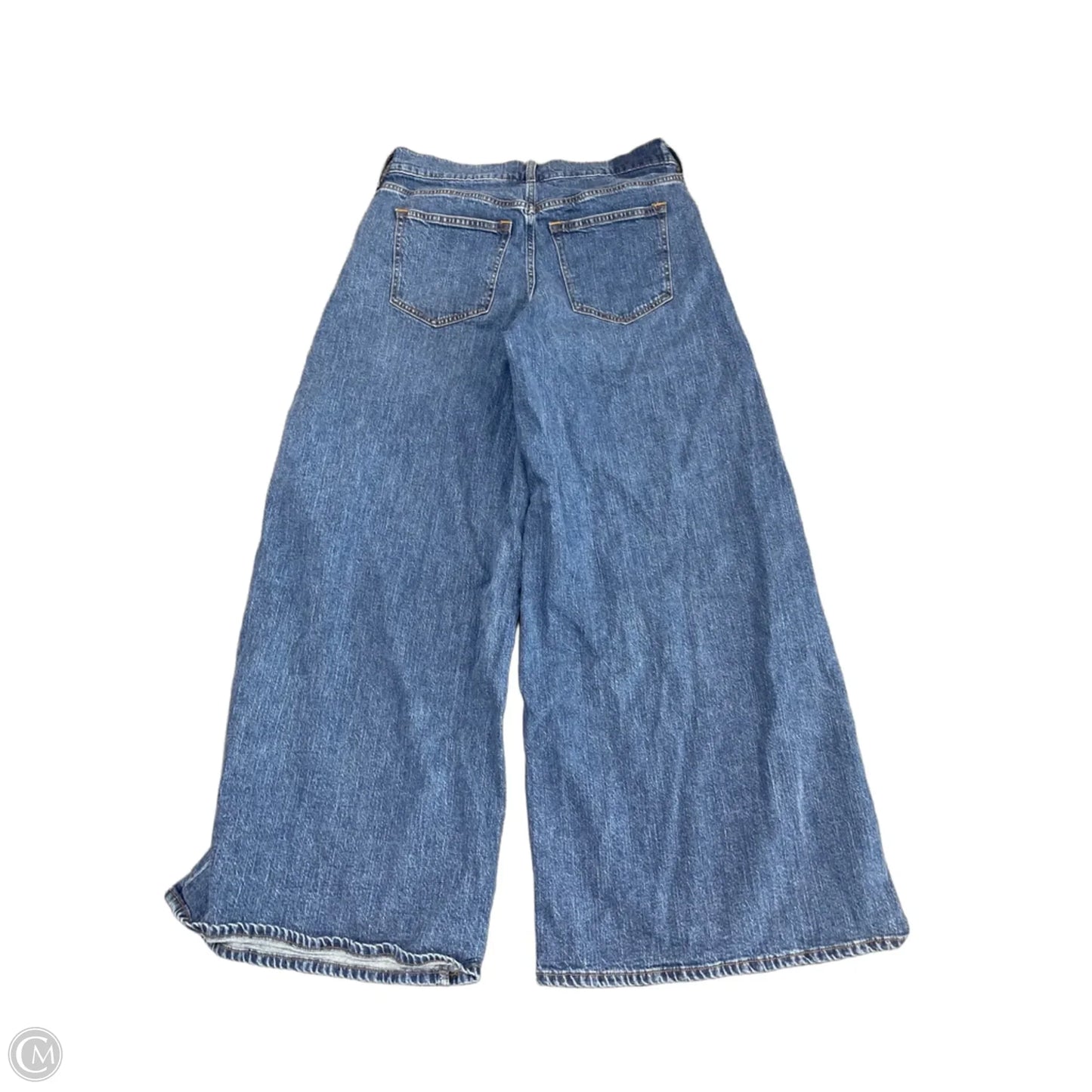 Jeans Wide Leg By Abercrombie And Fitch In Blue Denim, Size: 4p