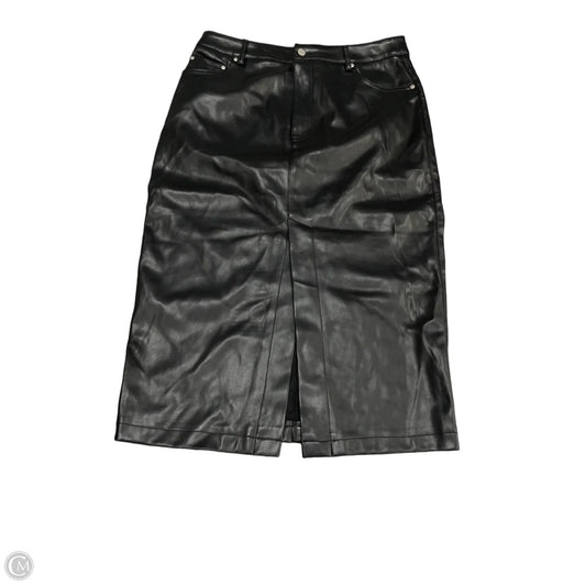 Skirt Midi By 7 For All Mankind In Black, Size: M