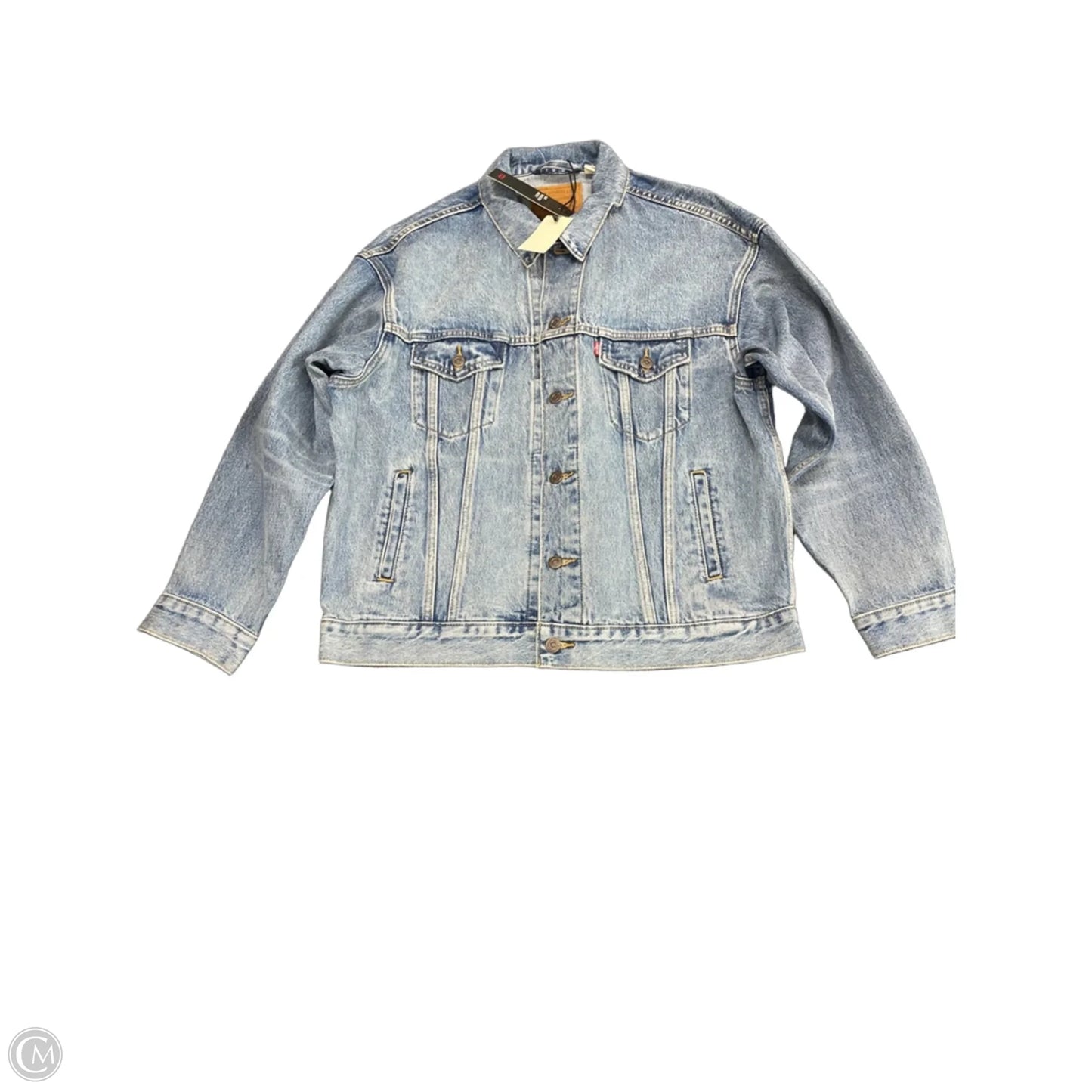 Jacket Denim By Levis In Blue Denim, Size: M