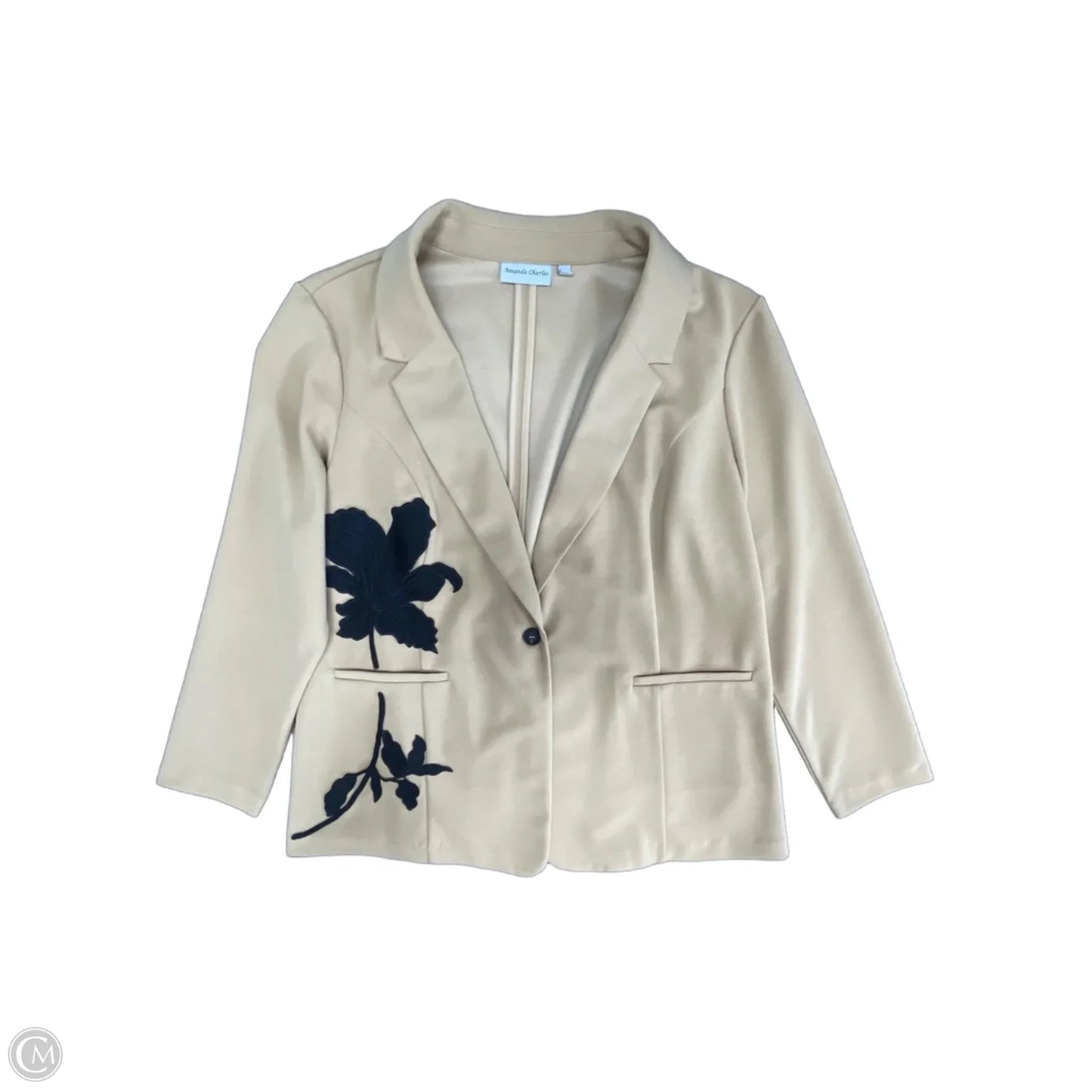 Pants Suit 2pc By Cme In Tan, Size: Xl
