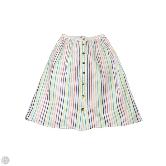 Skirt Midi By J. Crew In Striped Pattern, Size: M
