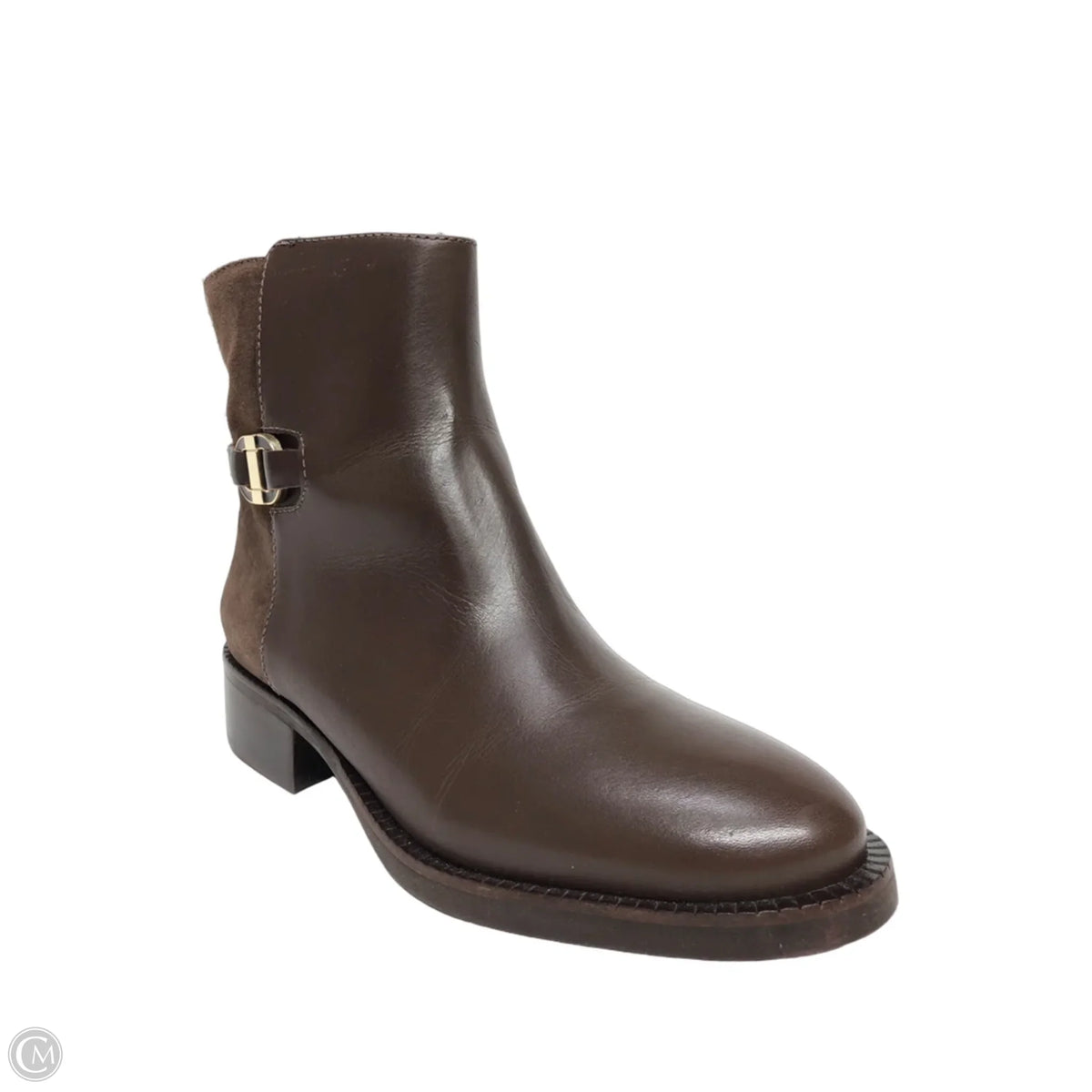 Boots Ankle Flats By Talbots In Brown, Size: 6.5