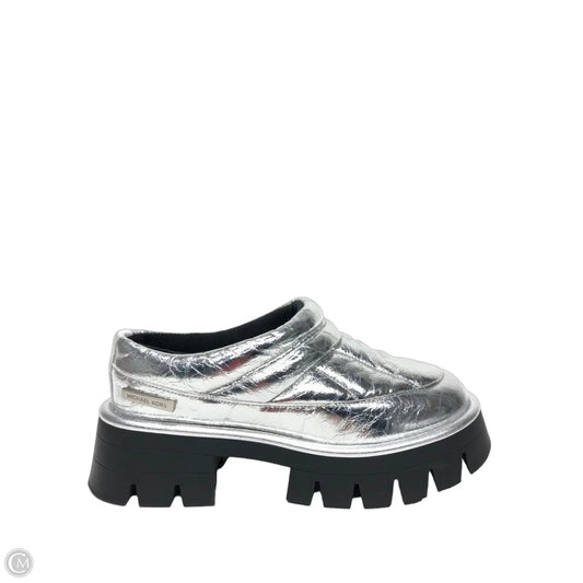 Shoes Heels Platform By Michael By Michael Kors In Silver, Size: 6