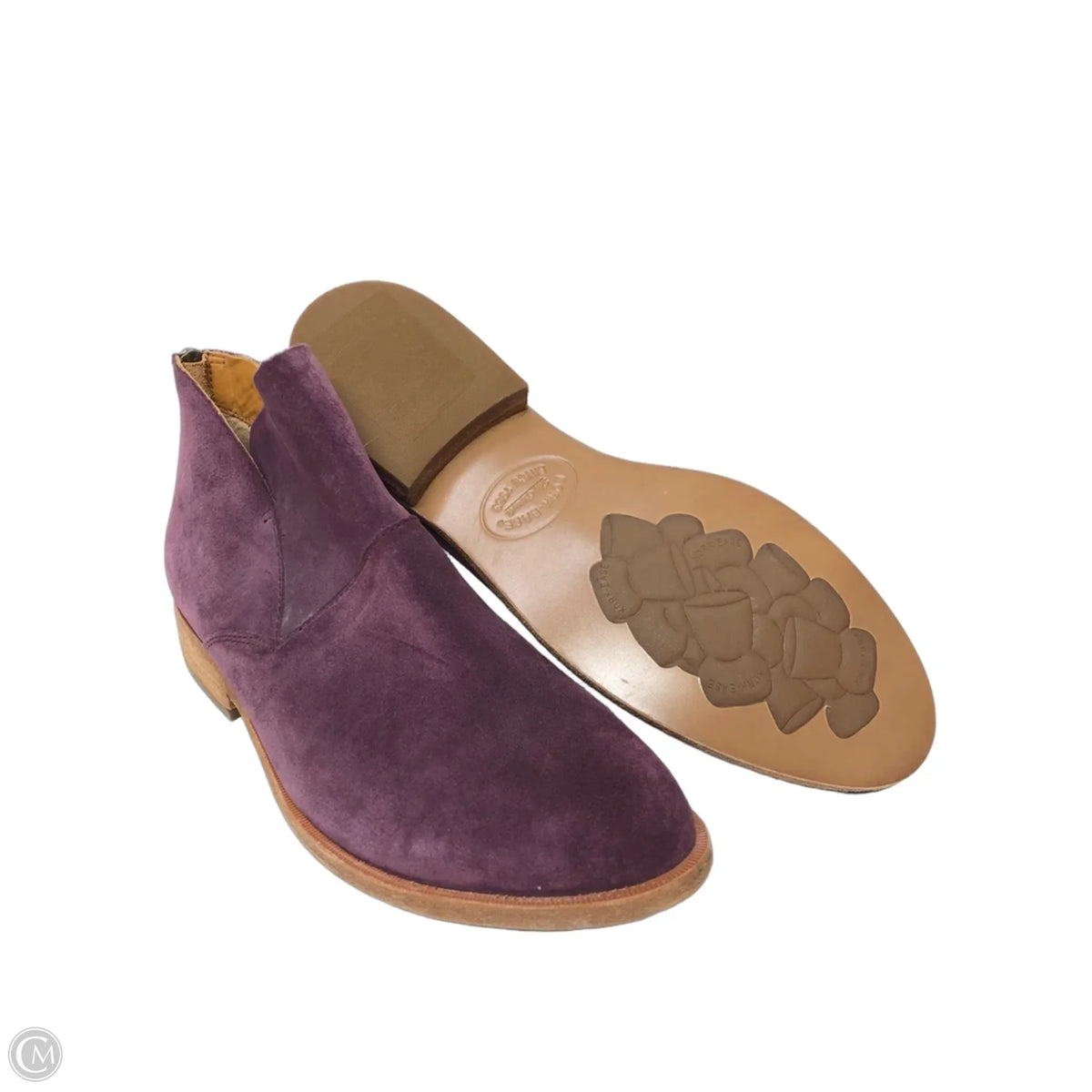 Boots Ankle Flats By Kork Ease In Purple, Size: 10
