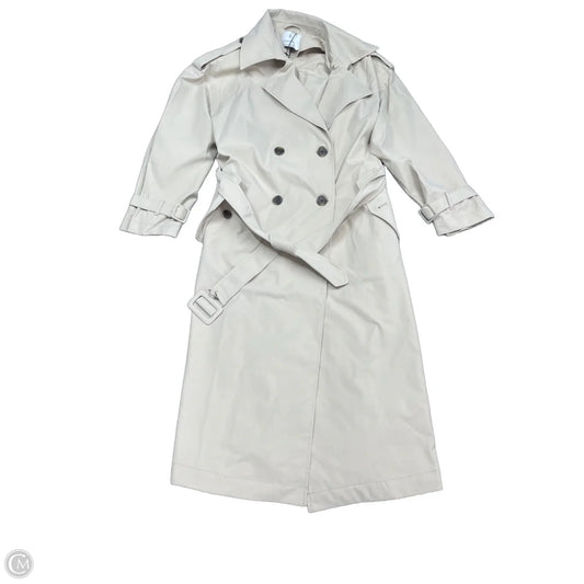 Coat Trench Coat By Stradivarius In Tan, Size: S