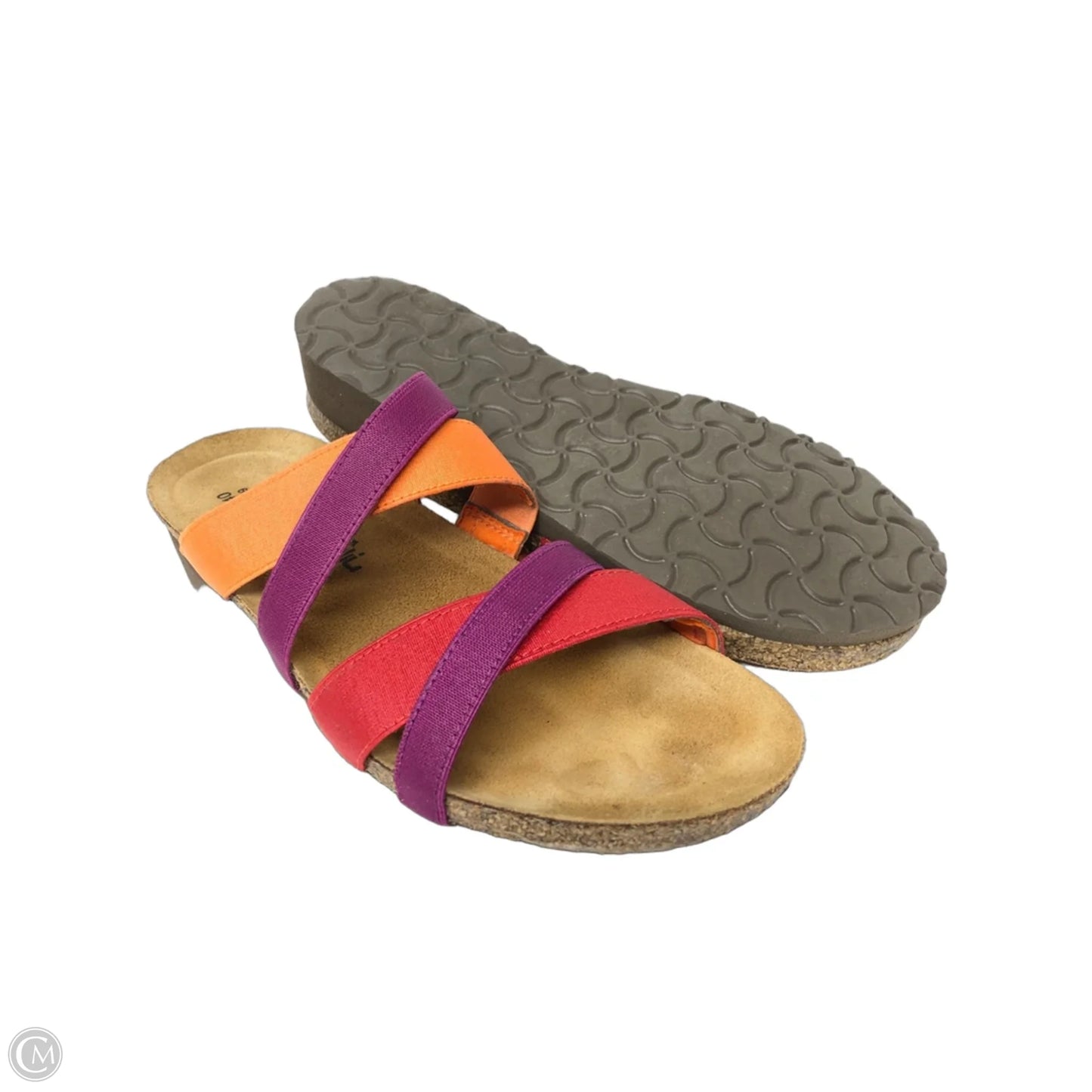 Sandals Heels Wedge By Naot In Purple & Red, Size: 9