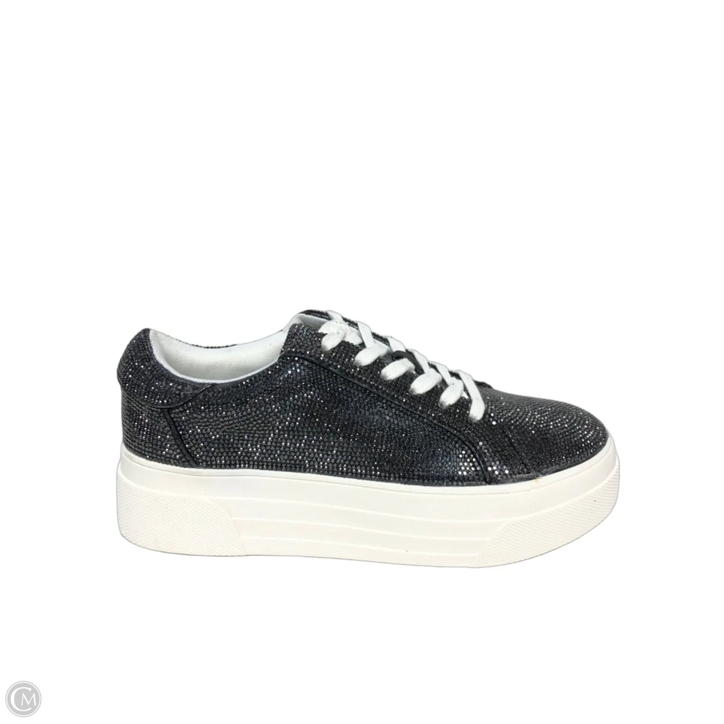Shoes Sneakers Platform By Jessica Simpson In Black & Silver, Size: 6.5