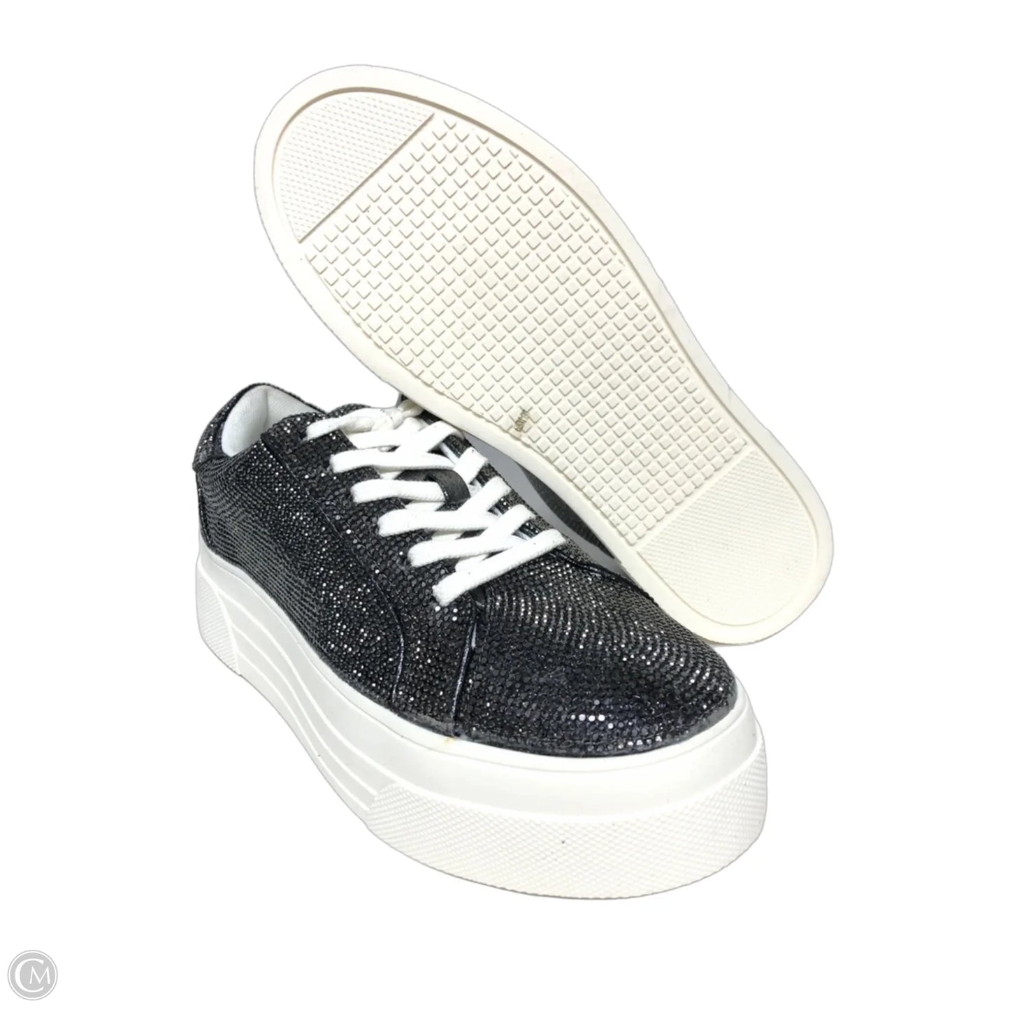 Shoes Sneakers Platform By Jessica Simpson In Black & Silver, Size: 6.5