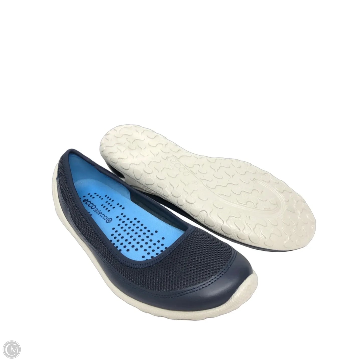 Shoes Flats By Ecco In Navy, Size: 9.5