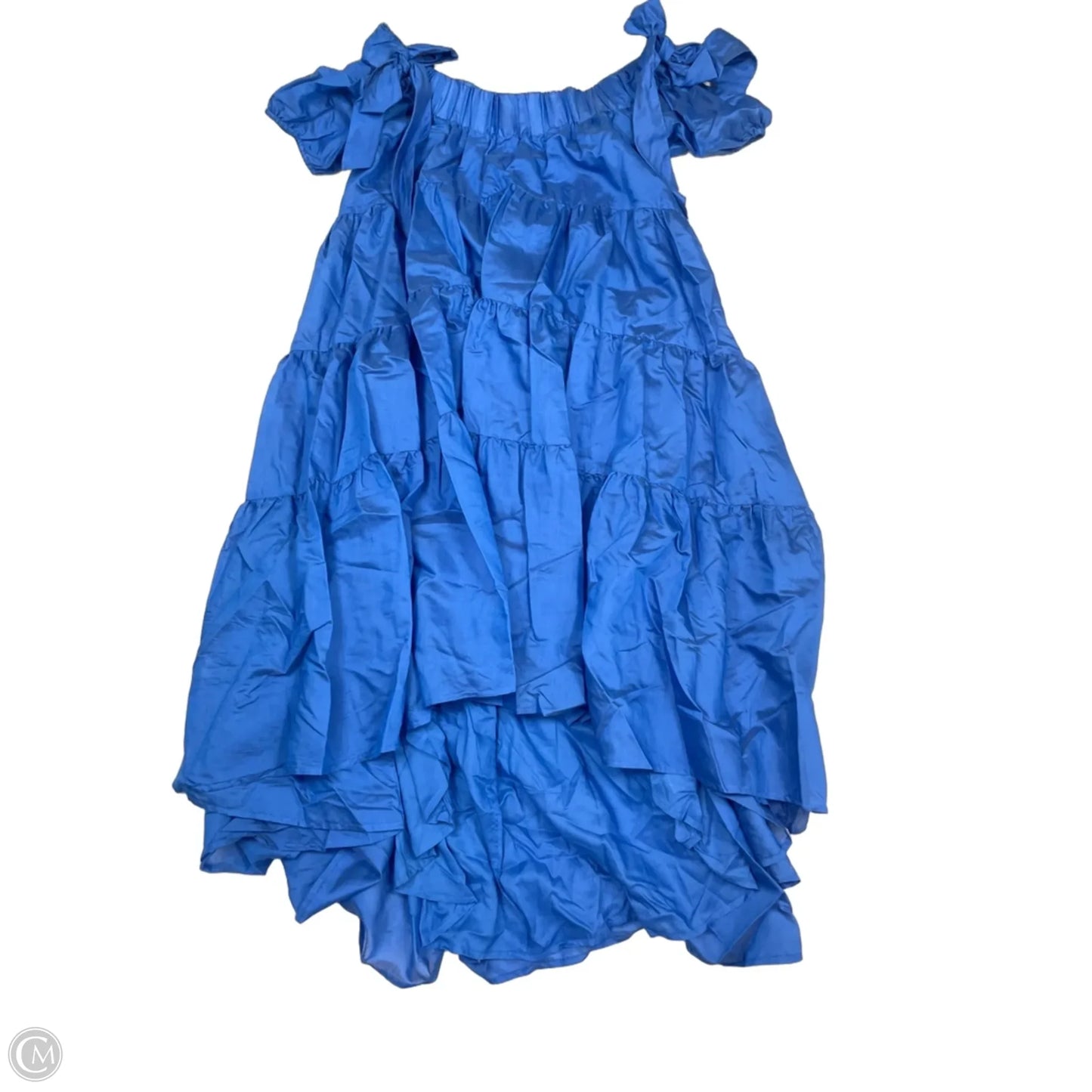 Dress Casual Midi By Anthropologie In Blue, Size: Xs