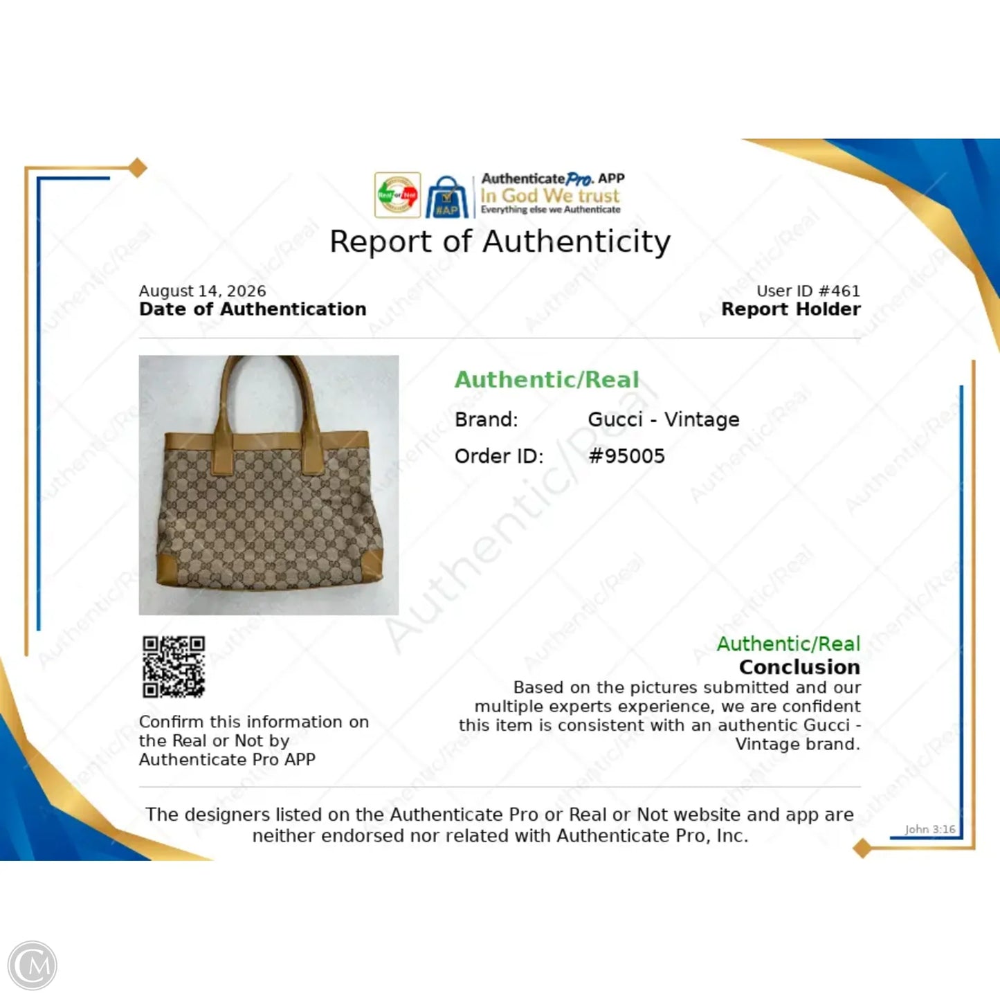 Handbag Luxury Designer By Gucci