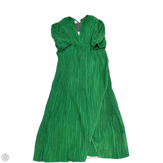 Dress Casual Midi By Anthropologie In Green, Size: L