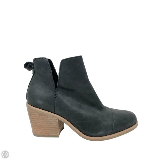 Boots Ankle Heels By Toms In Black, Size: 6.5