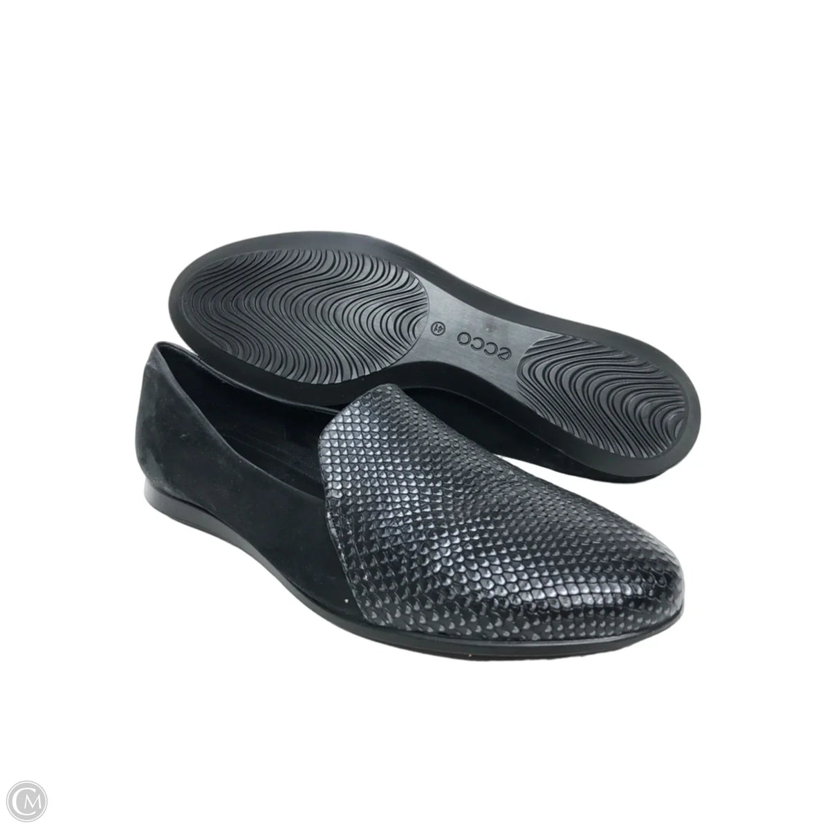 Shoes Flats By Ecco In Black, Size: 10