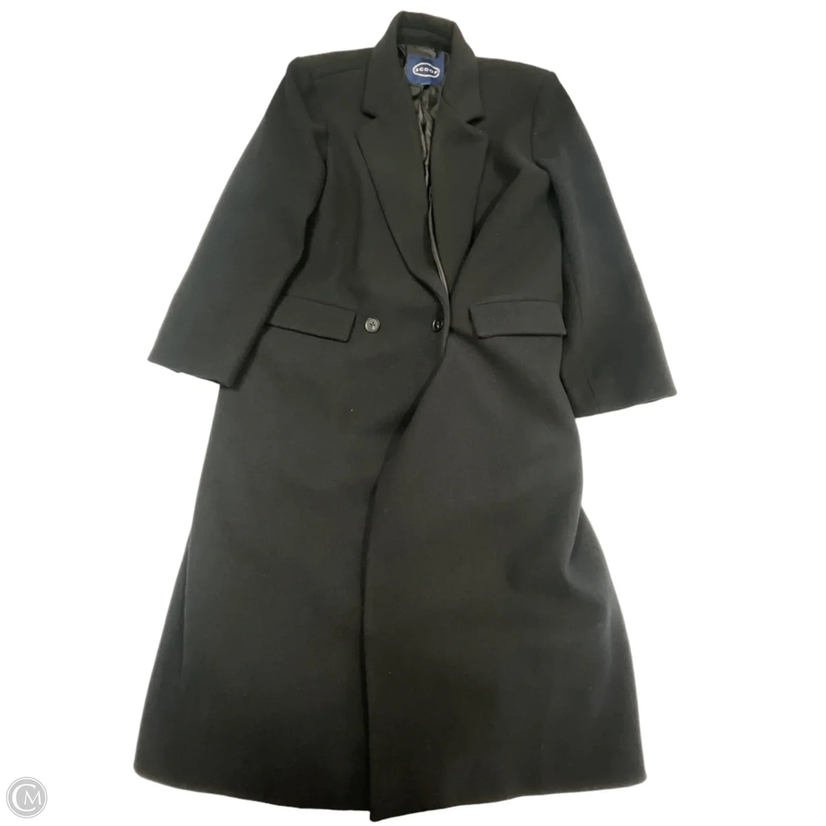 Coat Wool By Scoop In Black, Size: M
