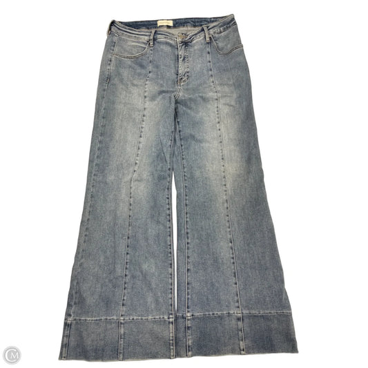 Jeans Wide Leg By Risen In Blue Denim, Size: 18