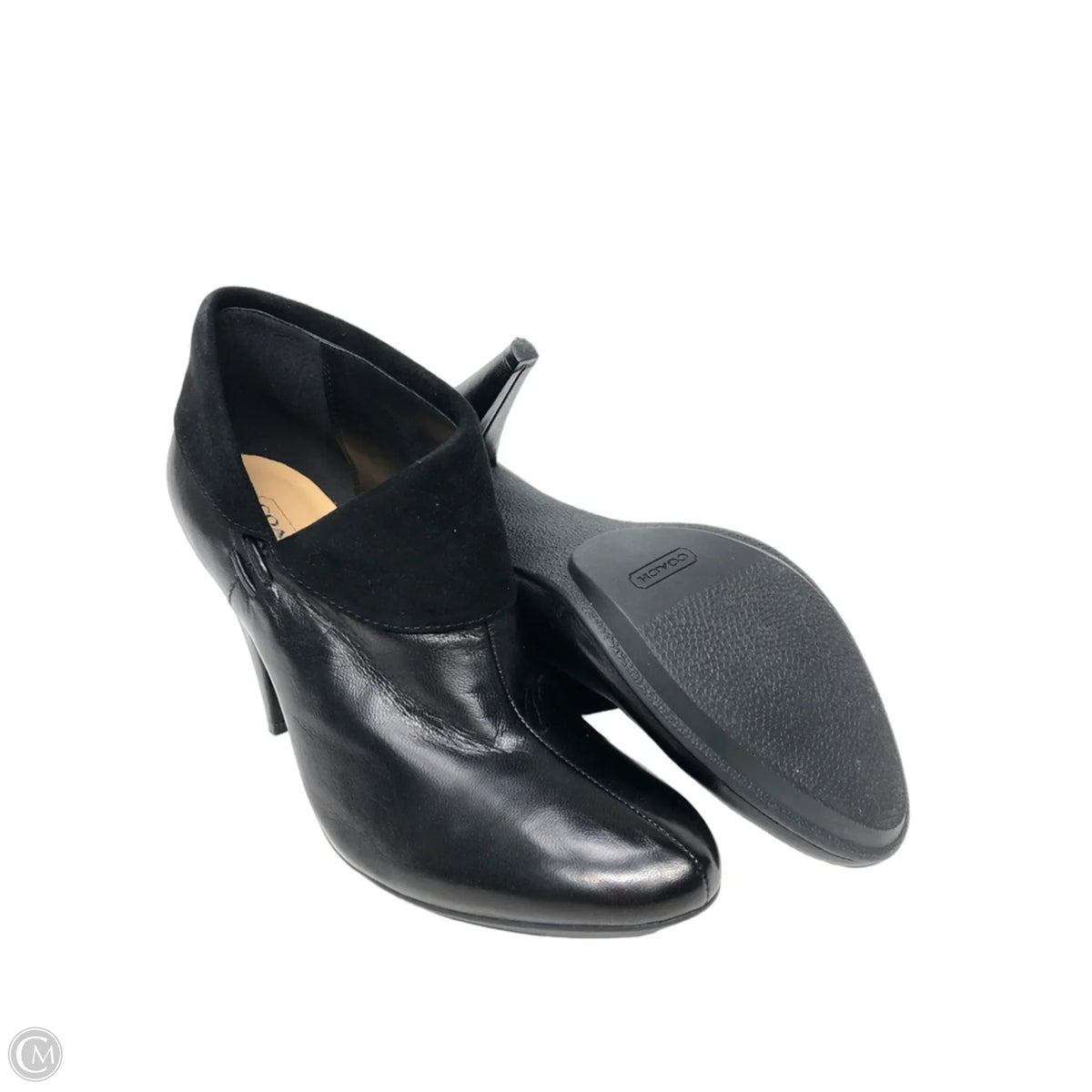 Boots Designer By Coach In Black, Size: 6.5