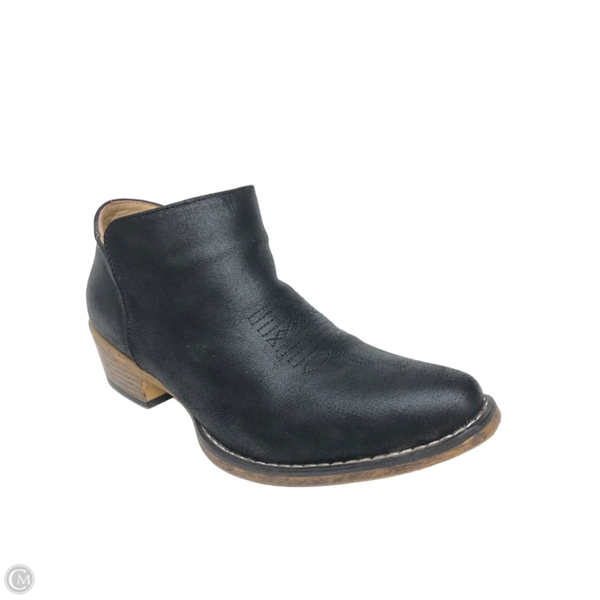 Boots Ankle Heels By Roper In Black, Size: 7.5