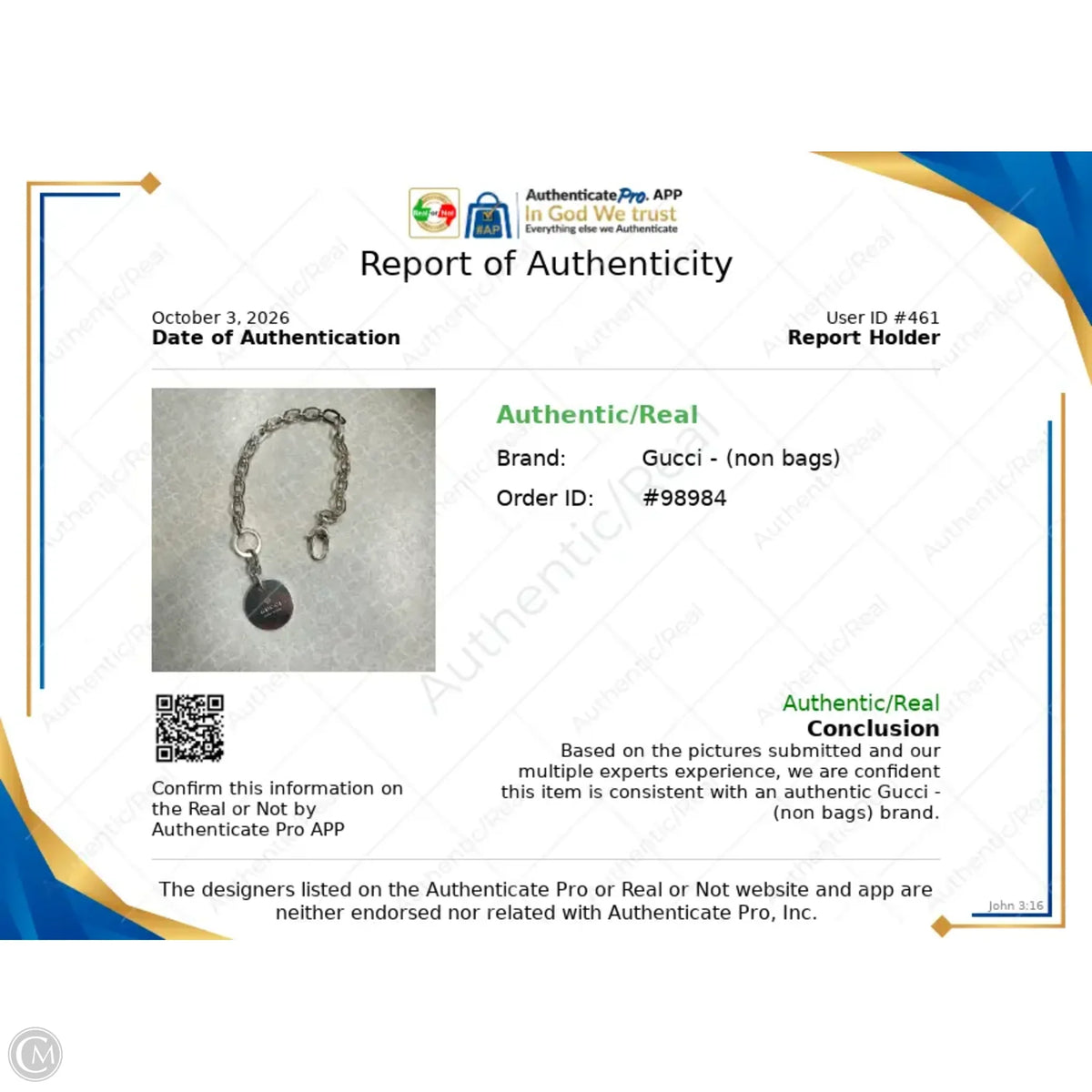 Bracelet Luxury Designer By Gucci