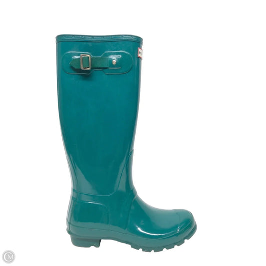 Boots Rain By Hunter In Teal, Size: 7