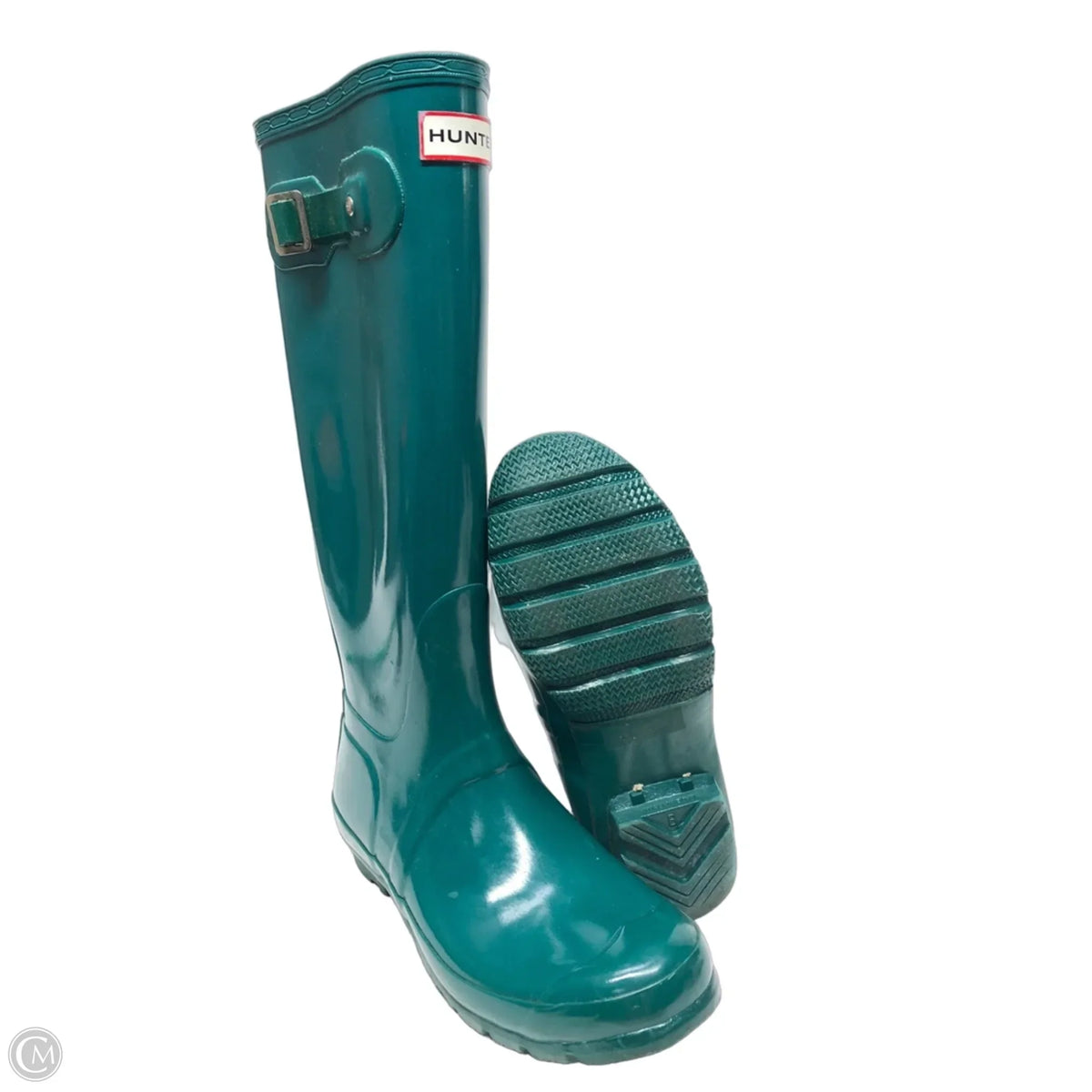 Boots Rain By Hunter In Teal, Size: 7