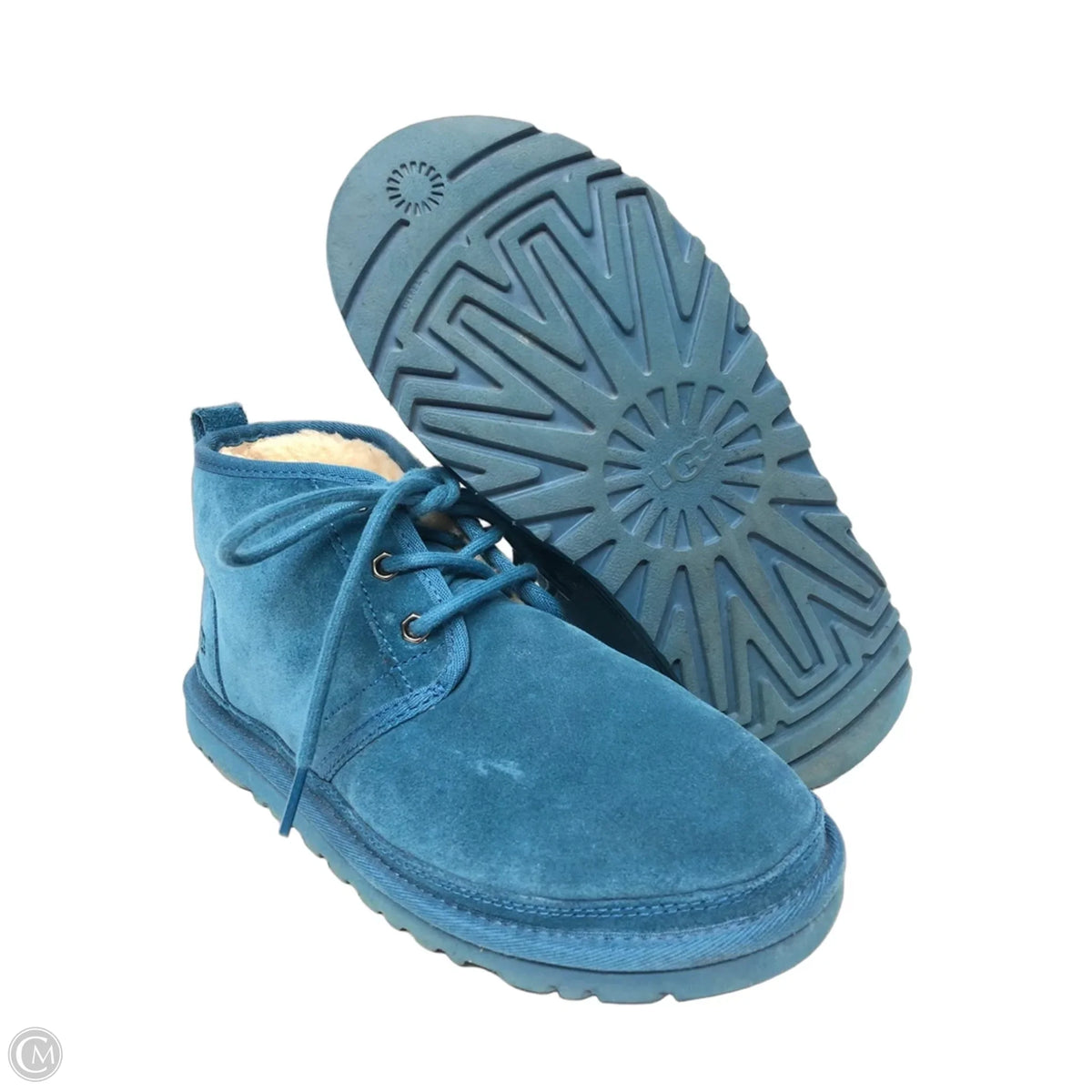 Boots Ankle Flats By Ugg In Teal, Size: 7