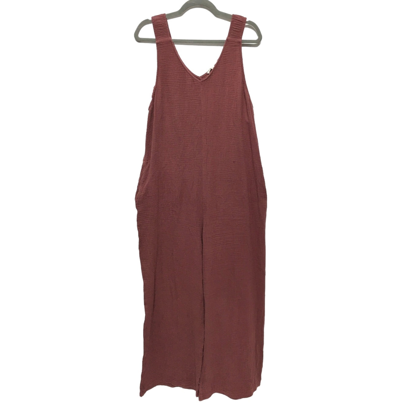 Brown & Red Jumpsuit Indigo Thread, Size L