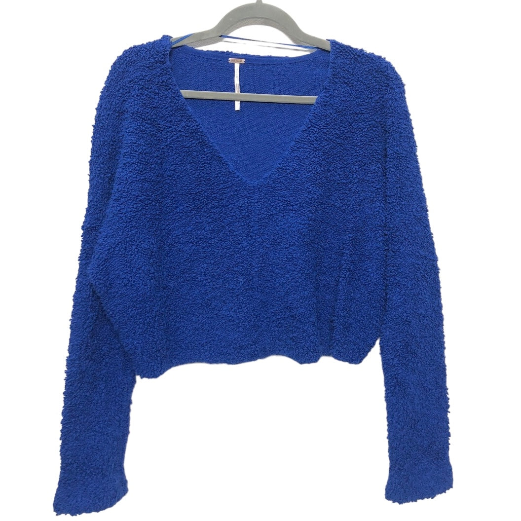 Blue Top Long Sleeve Free People, Size S