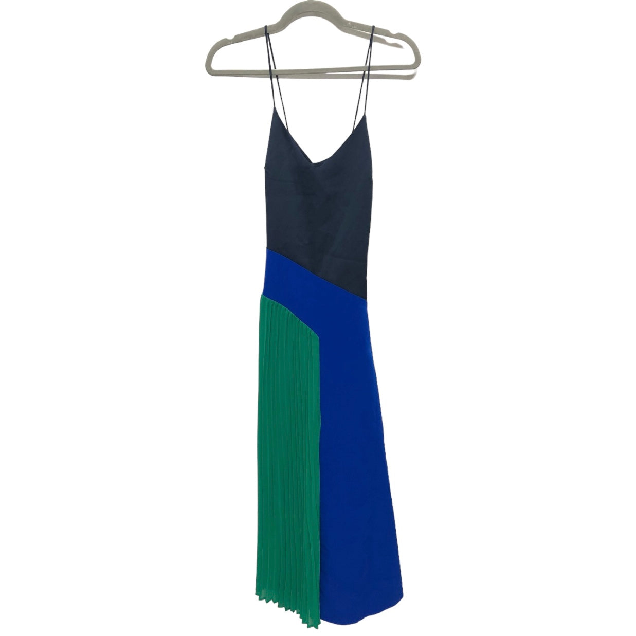 Blue & Green Dress Casual Midi Target-designer, Size 4