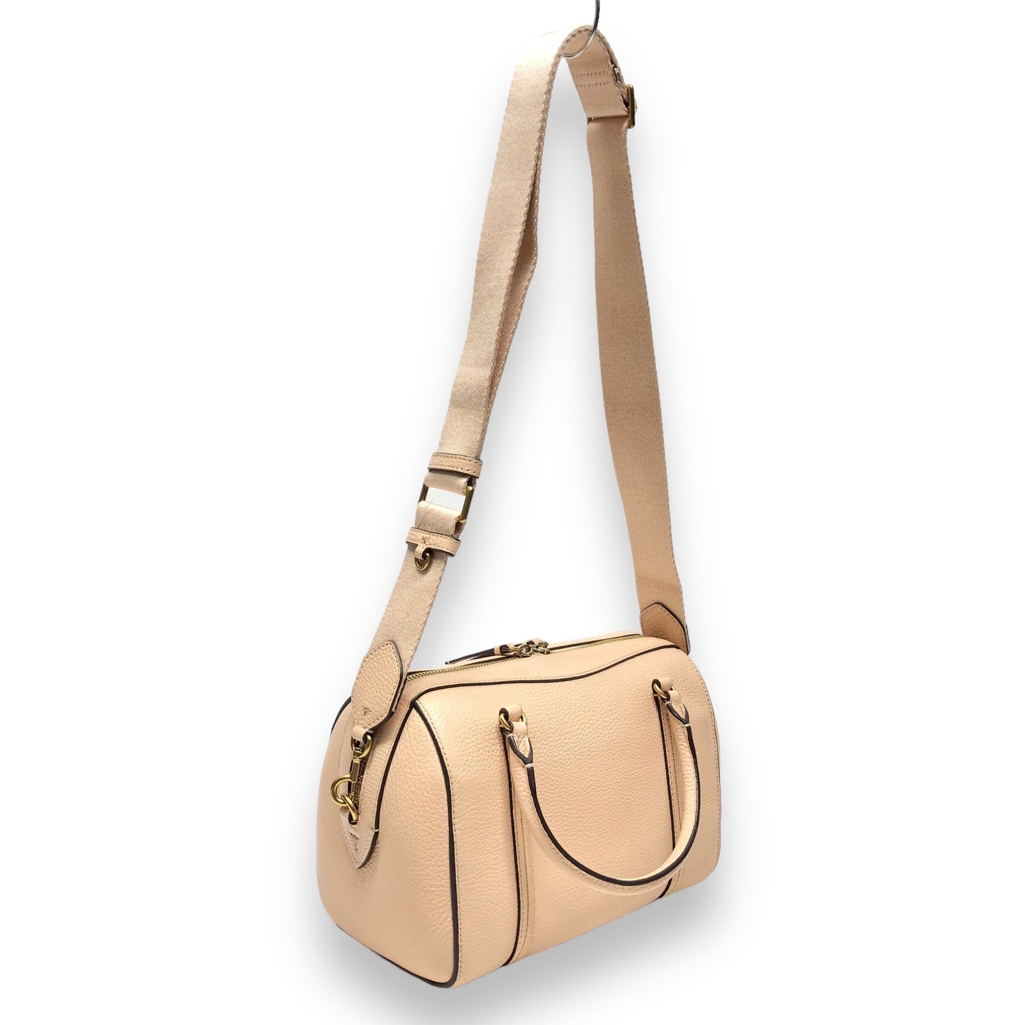 Tan Handbag Designer Tory Burch, Size Medium