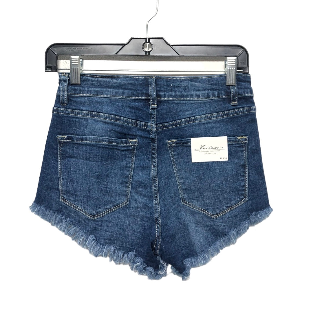 Blue Denim Shorts Kancan, Size 2
