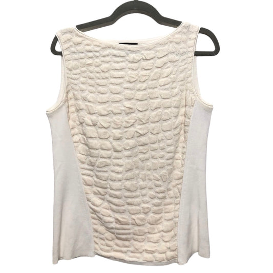 Ivory Top Sleeveless Lafayette 148, Size M