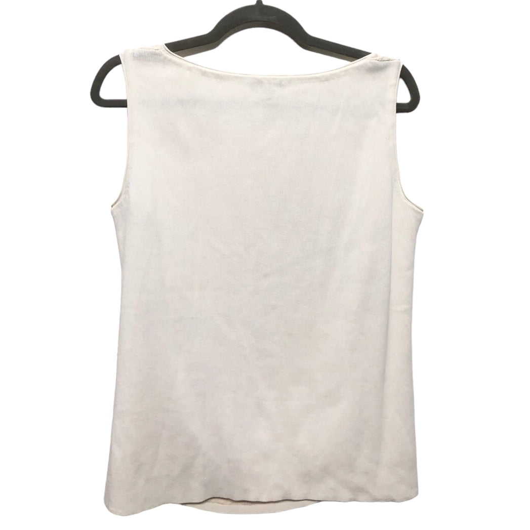 Ivory Top Sleeveless Lafayette 148, Size M