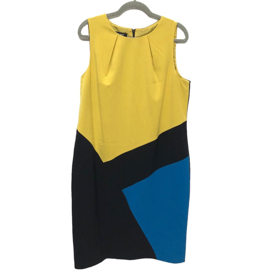 Blue & Yellow Dress Casual Short Nine West, Size 14