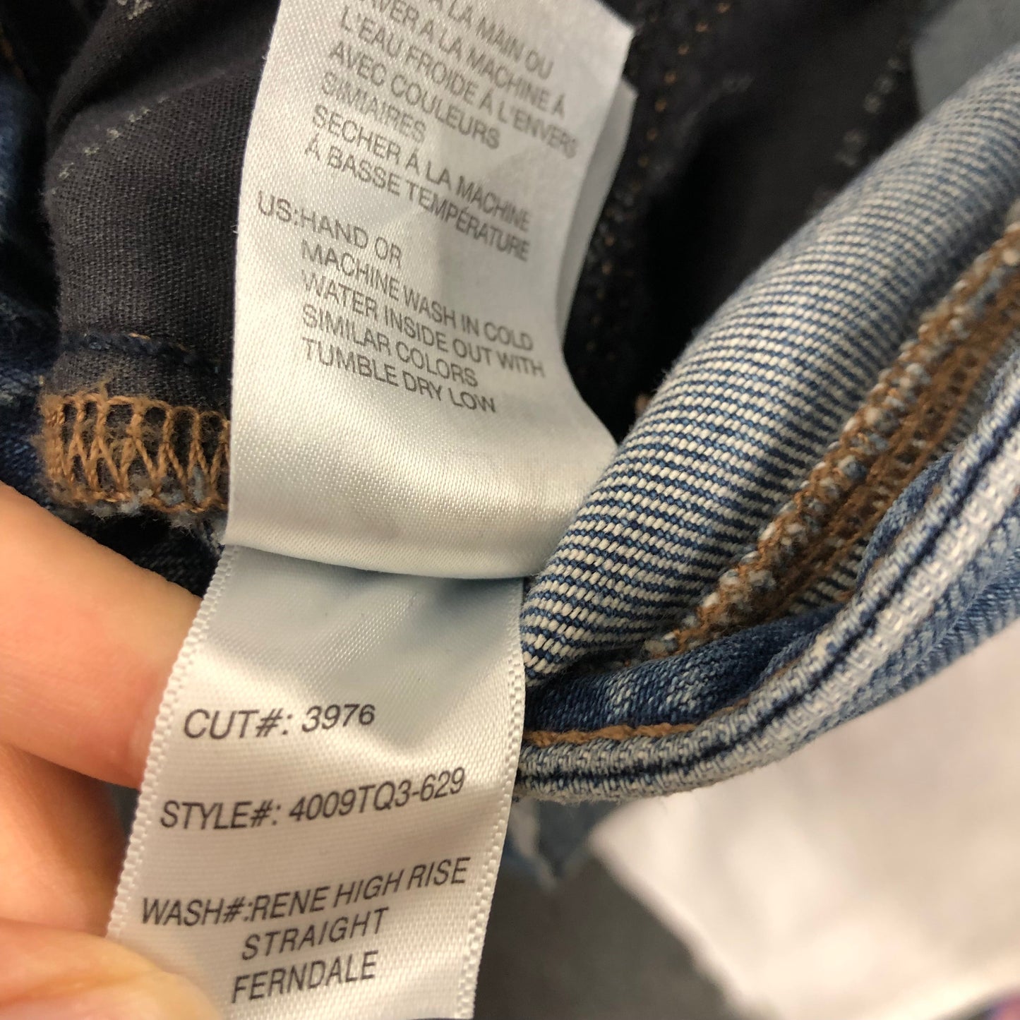 Blue Denim Jeans Straight Articles Of Society, Size 0