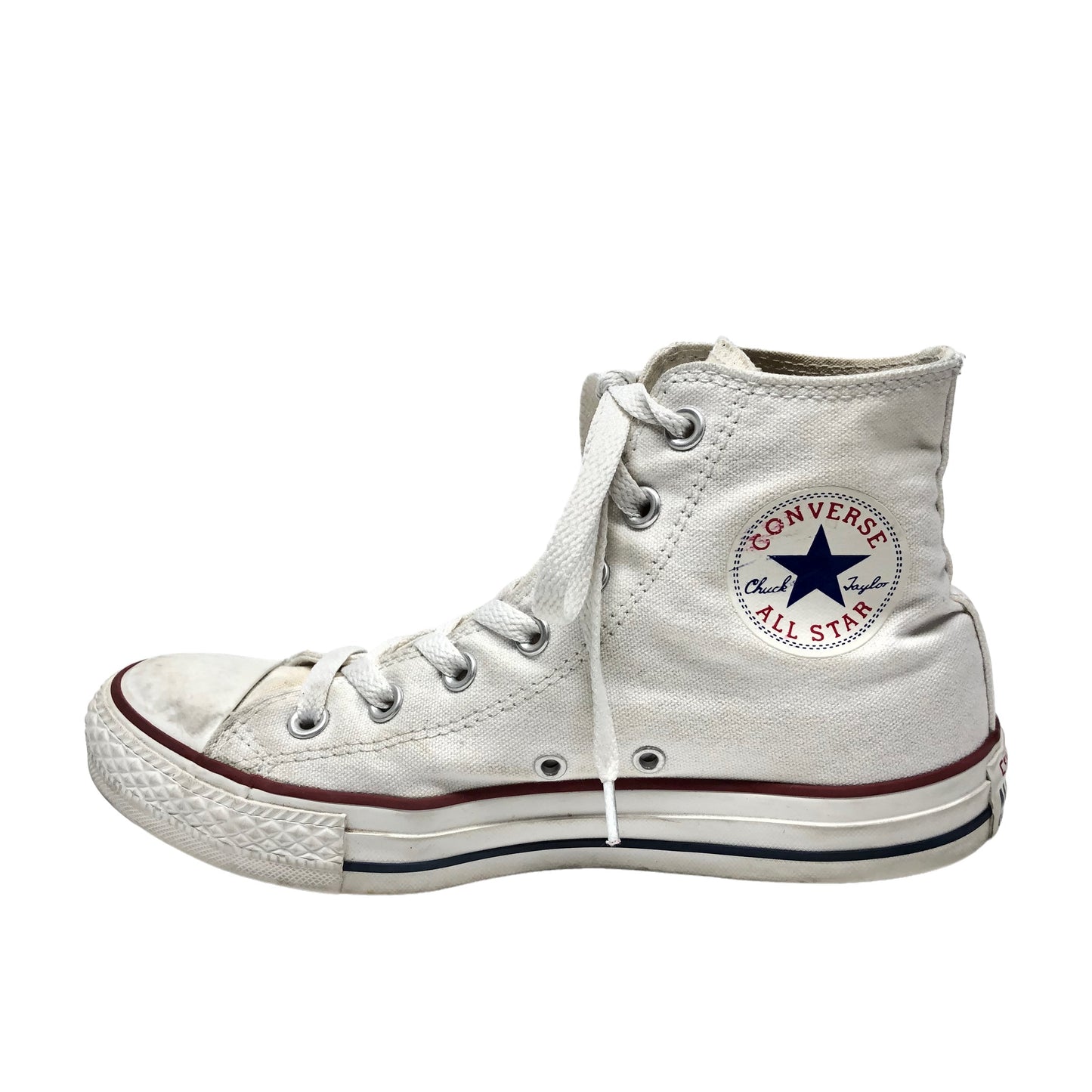White Shoes Sneakers Converse, Size 8