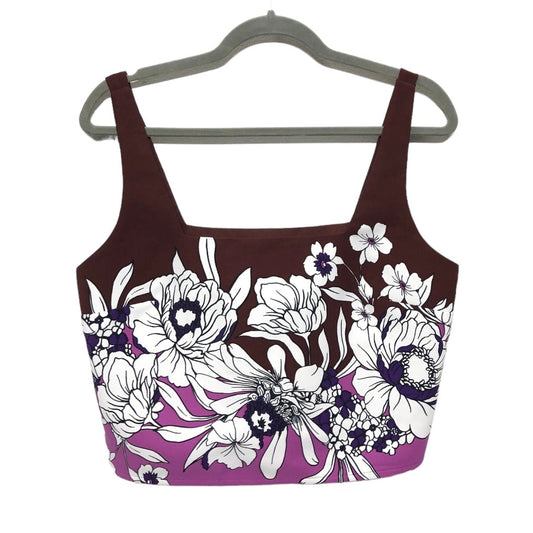 Floral Print Top Sleeveless Express, Size M