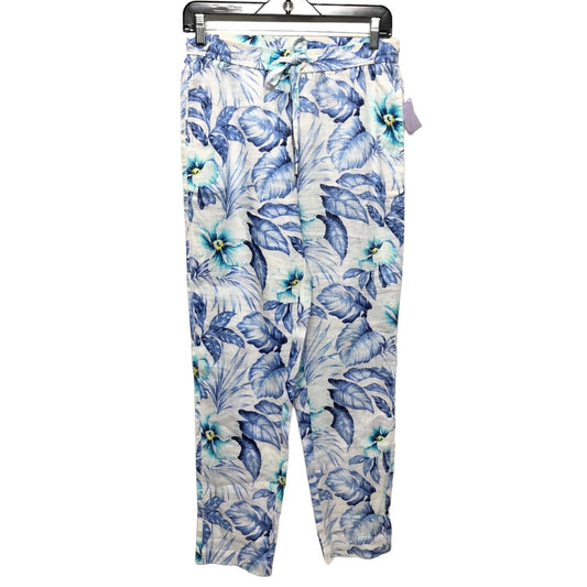 Blue & White Pants Linen Tommy Bahama, Size Xxs