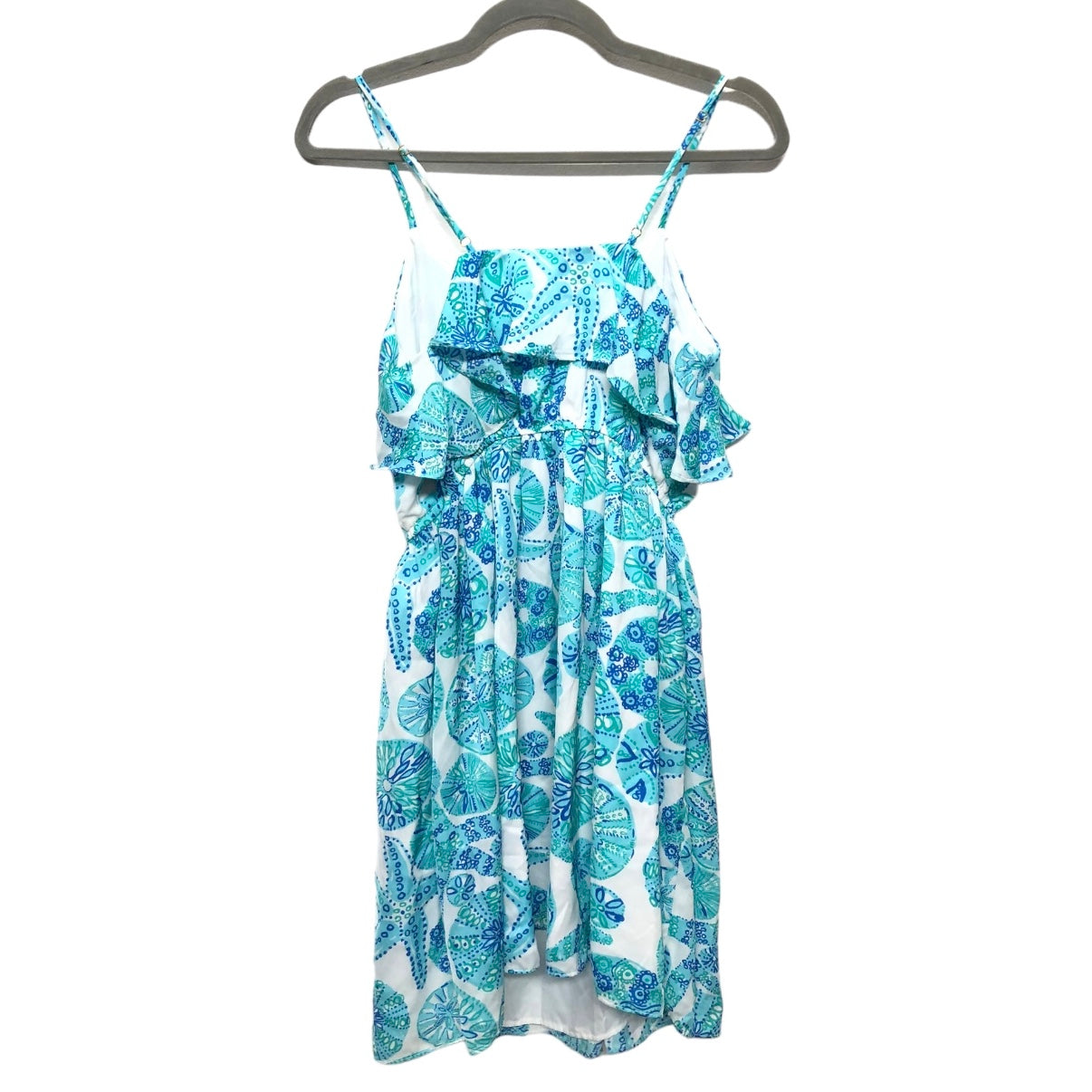 Blue & Green Dress Casual Short Target-designer, Size S