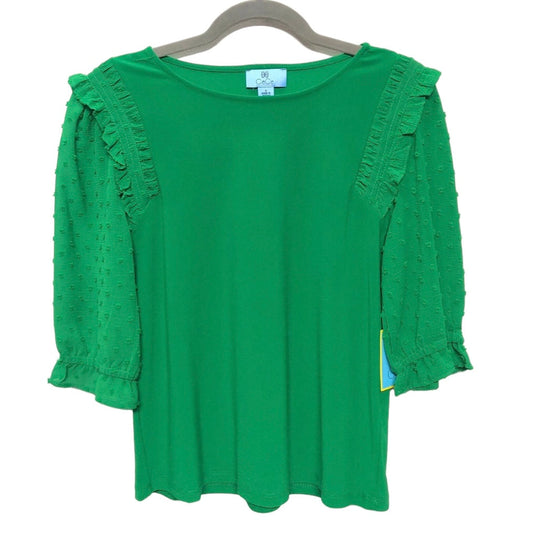 Green Top 3/4 Sleeve Cece, Size S