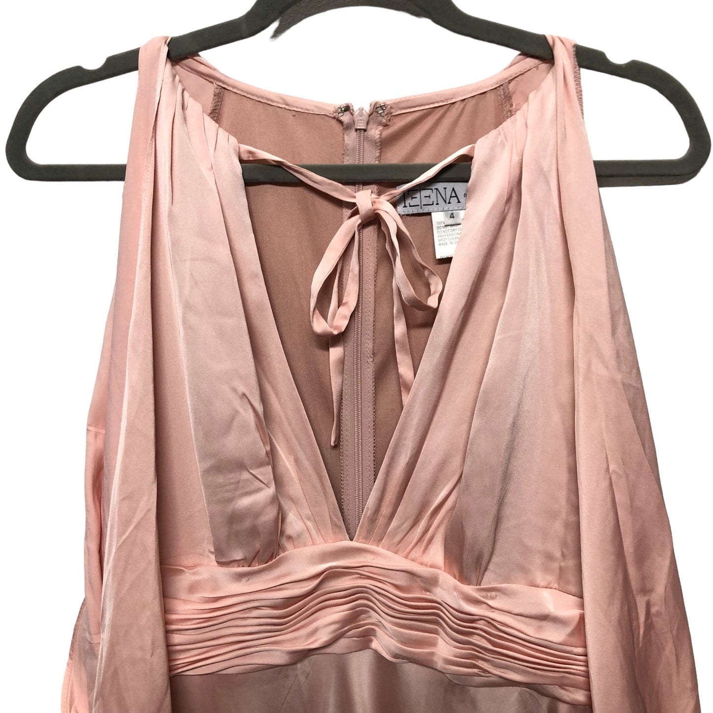 Pink Dress Casual Maxi Cma, Size 4
