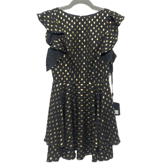 Black & Gold Dress Casual Short Cma, Size 4