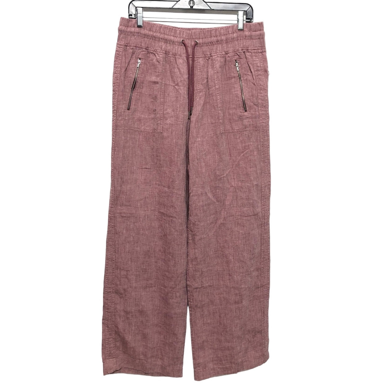 Brown & Pink Pants Linen Athleta, Size 14