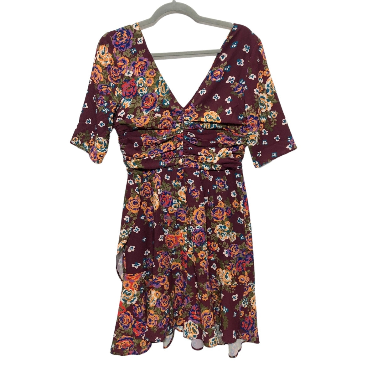 Floral Print Dress Casual Short Wayf, Size S