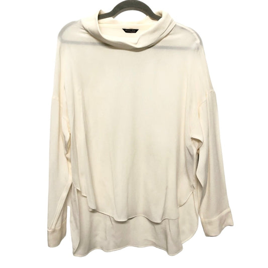 Ivory Top Long Sleeve Massimo Dutti, Size 6